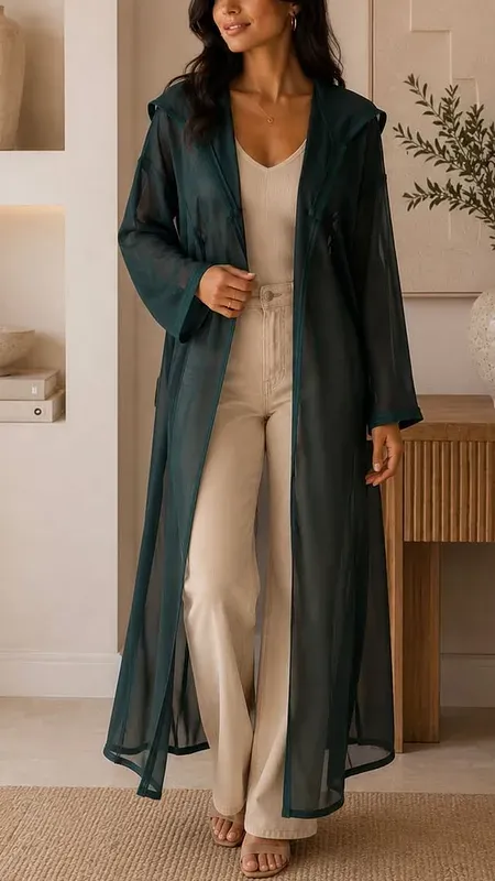 Kimono Mousseline Émeraude — RY Kimono
