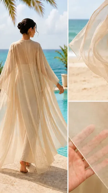 Cache-maillot Champagne — RY Kimono