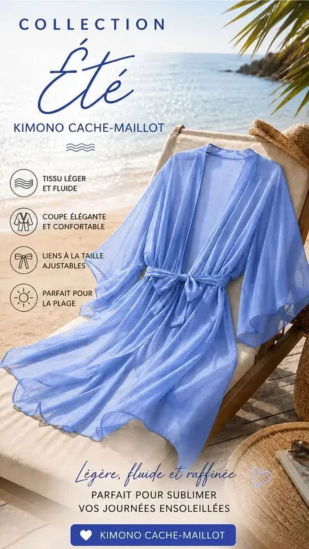 Cache-maillot Bleu — RY Kimono