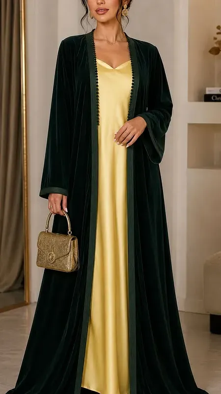 Kimono Velours Émeraude — RY Kimono